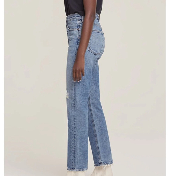 AGOLDE 90's Pinch Waist Distressed Jean Sz 27 - Picture 3 of 13